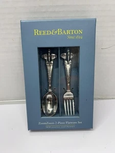 Reed and Barton Zoom Zoom Baby Gabel und Löffel - Bild 1 von 3