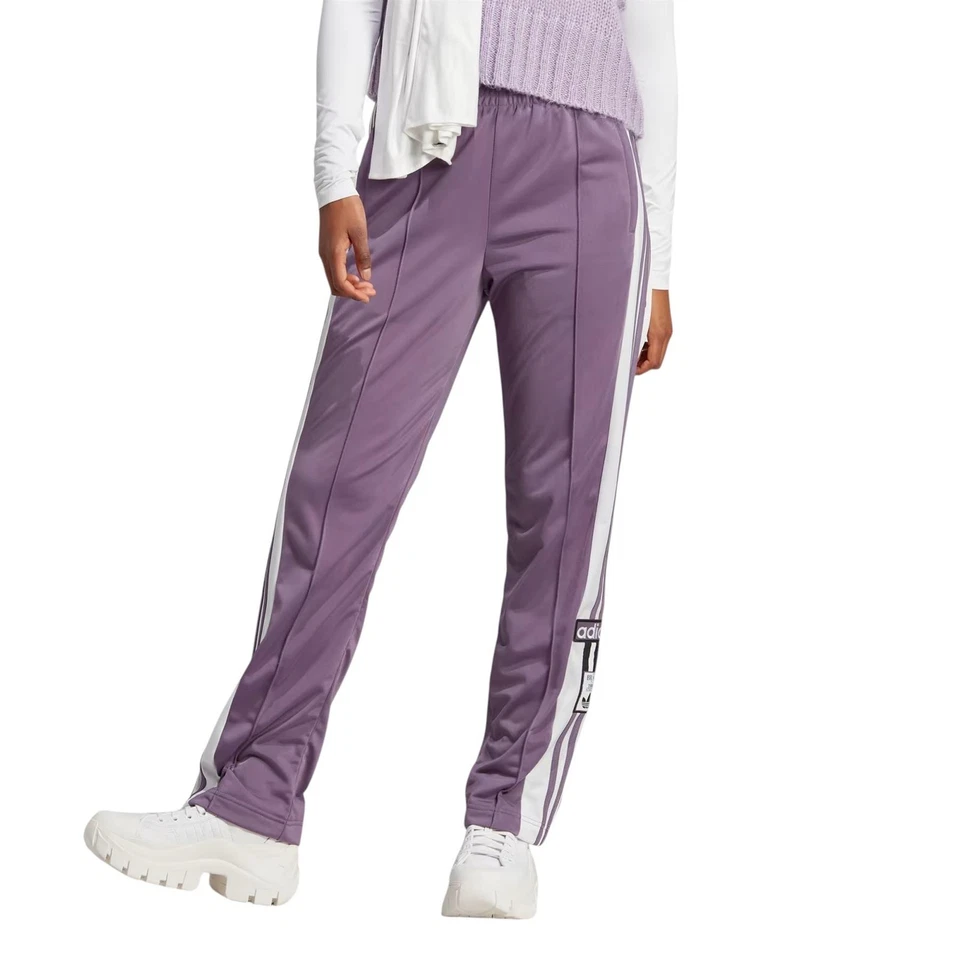 adidas ADICOLOR CLASSICS ADIBREAK TRACK PANTS TRACKSUIT BOTTOMS WOMENS PURPLE OG - Image 1 of 4