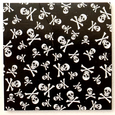 Imagin8 BANDANA DE ALGODÓN 21" X 21" - CALAVERA Y HUESOS CRUZADOS - NUEVO Foto 1 de 2