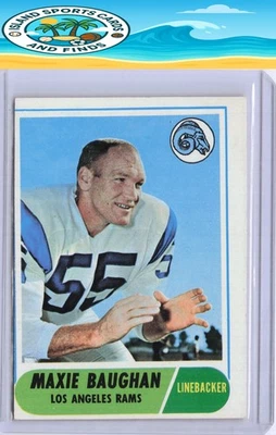 Maxie Baughan 1968 Topps #210 Los Angeles Rams - Image 1 of 2