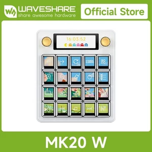 Waveshare MK20 Multi-Functional AI Voice Control Panel, Onboard 20x0.85inch LCD - Picture 1 of 21