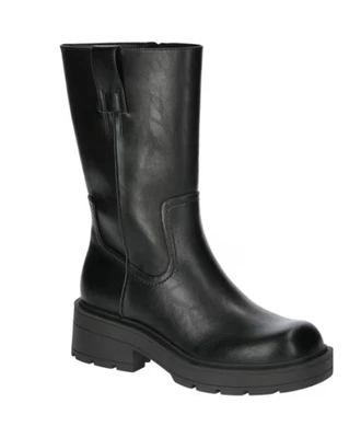 No Boundaries Negro Pull On Lug Boot Otoño Invierno Botas Talla 11w Foto 1 de 4