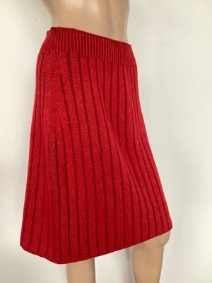 Iris von Arnim, Damen, Strickrock, Gr.M, Rot, Merino/Viskose - Bild 1 von 4