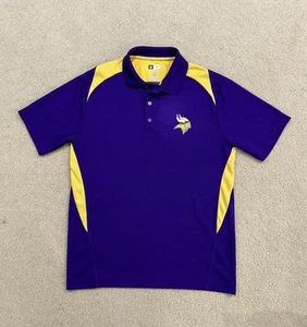Minnesota Vikings Polo Shirt Size M NFL Football Team Apparel Purple - Picture 1 of 6