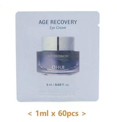 Crema de ojos O HUI Age Recovery 1 ml x 60 piezas reafirmante antiarrugas elástica K-Beauty Foto 1 de 3