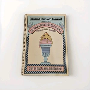 Howard Johnson’s Ice Cream Soda Fountain Recipes – Vintage Spiral Cookbook 1971 - Picture 1 of 4