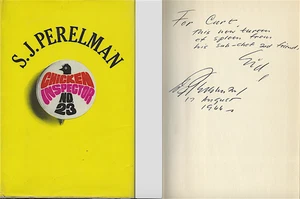 S.J. PERELMAN Signed (To His Editor) CHICKEN INSPECTOR NO. 23 1966 1st HC/DJ - Picture 1 of 10