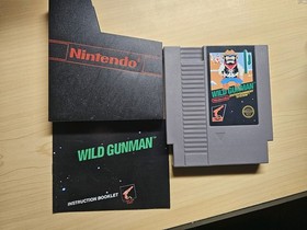 Wild Gunman NES 5 Screw Game & Manual Tested