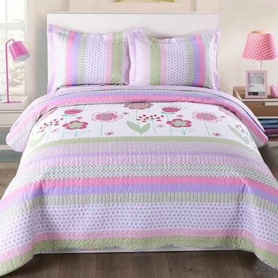 Juego de colchas edredones para niños de 3 piezas manta para adolescentes niñas cama estampada B... Foto 1 de 4