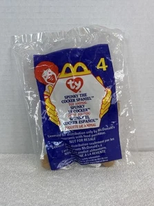 Raro McDonalds Teenie Beanie Babies #4 Spunky the Cocker Spaniel 1993 errori etichetta - Foto 1 di 8