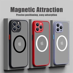 Shockproof Magnetic Mag Safe Cover For iPhone 16 15 Pro Max 14 13 12 11 Case - Picture 1 of 20