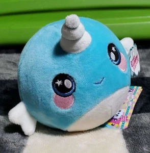 Squeezamals™ NADIA the Blue Narwal Stuffed Plush Toy Kawaii FAST SHIPPING - Picture 1 of 2