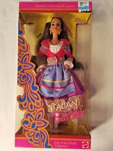 1992 muñeca Barbie italiana mundial sin precio base moreno 2256 edición especial - Imagen 1 de 9