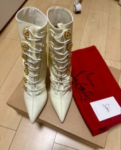 Christian Louboutin Kurzstiefel Stiefeletten Lackleder 1190218 37 US6,5 23,5 - Bild 1 von 12
