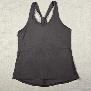 Camiseta sin mangas Athleta Essence espalda cruzada fitness yoga gris para mujer talla pequeña - Imagen 1 de 6