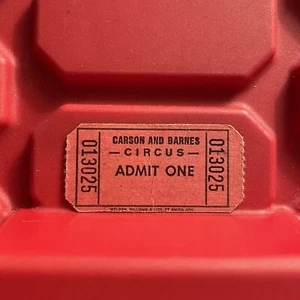 Carson And Barnes Circus Ticket Stub Admit Weldon Williams Lick Vintage 1980s - Picture 1 of 2