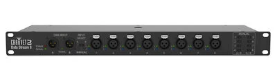 Chauvet Data Stream 8 DMX Splitter To Distribute+Boost Signals, 2-Ins, 8-Outputs - Image 1 of 4