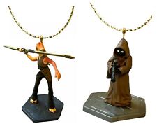 Star Wars Jar Jar Binks & Jawa Ornament Figurine Figure Sith Lord PVC 3” Charm