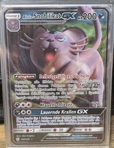 Pokemon Alola-Snobilikat GX 129/236 Welten im Wandel Deutsch NM - Bild 1 von 1
