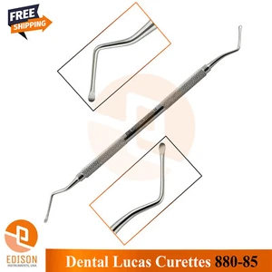 Lucas Curette #880-85 Soft Tissue Removal Spoon-Shaped Tip Dental Surgical Tools - Picture 1 of 3