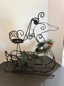 Vintage/ Metal Reindeer / Christmas /candle holder - Picture 1 of 8