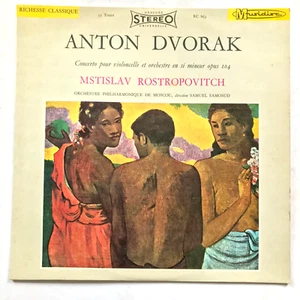 Rostropovich DVORAK Cello Concerto Moscow Philharmonic Musidisc LP Stereo EX - Picture 1 of 5
