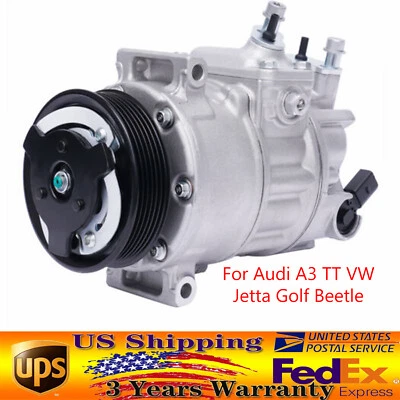 Air Conditioner A/C Compressor Replace For Audi A3 TT VW Jetta Golf GTI EOS 2.0L - Image 1 of 4