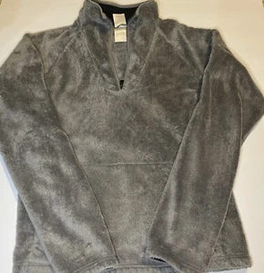 The North Face 1/4 Zip Damen Mossbud Fleece Medium Jacke Pullover Grau Grau - Bild 1 von 4