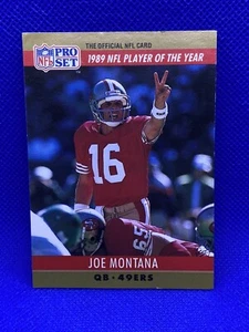 🔥1990 NFL ProSet Football Card JOE MONTANA #2 Player Of The Year 49ers QB NFL🔥 - Picture 1 of 2