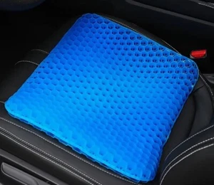 Gel Seat Cushion 12.5 X 14.5” Breathable Honeycomb Design Back Pressure Relief - Picture 1 of 4