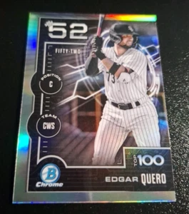 2025 BOWMAN CHROME SCOUTS TOP 100 SP #BTP-52 EDGAR QUERO CHICAGO WHITE SOX - Picture 1 of 2