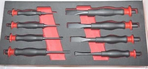 Britool Hallmark HMPC8TC 8 Piece Punch and Chisel Set with Comfort Grip Handles - Picture 1 of 1