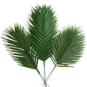 12 PCS Artificial Palm Leaves, Assorted Sizes Faux Large Palm Fronds Fake Tro... - Picture 1 of 7