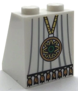 Lego Nuevo Pendiente Blanca 65 2 x 2 x 2 con Tubo Inferior Vestido Estrella Dorada Colgante - Imagen 1 de 1