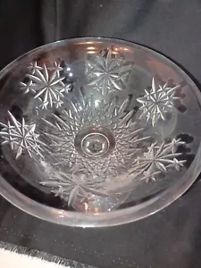 WATERFORD IRISCHER BLEIKRISTALL ""SCHNEEKRISTALLE"" KOMPOTTSCHALE #6001 - Bild 1 von 4