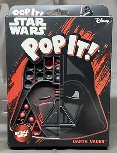 Star Wars Darth Vader Pop It! Never Ending Bubble Popping Game Metallic Finish - Picture 1 of 3