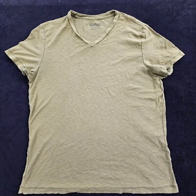 Kenneth Cole Reaction Green Short Sleeve V-Neck Cotton T-Shirt Men's L - Image 1 of 4