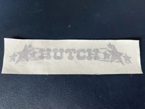 !! 6" BLACK OR BLUE  RUB ON  HUTCH NUMBER PLATE STICKER NEVER USED - Picture 1 of 1