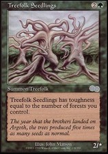 4x Treefolk Seedlings ~ Near Mint Urza's Saga MTG Magic x4 4 UltimateMTG Playset