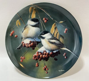 Edwin M Knowles China Company The Chickadee 1986 Plate Number 101 H with COA - Picture 1 of 10