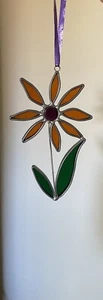 Stained Glass Flower - 5.5 inches tall - Picture 1 of 8