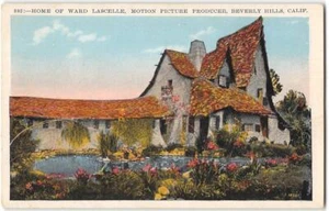 Filmproduzent Ward Lascelle BEVERLY HILLS CA Hexenhaus Fantasie 1920er Jahre Postkarte - Bild 1 von 2