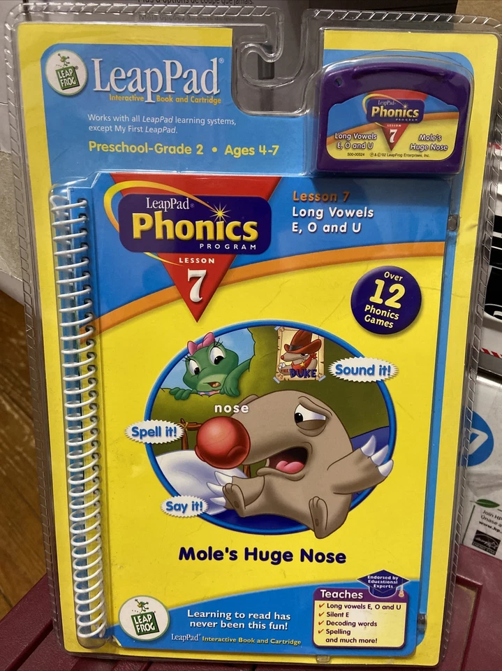 Leapfrog LeapPad Lesson 7 Phonics (Long Vowels E, O and U) NEW in Package  - Image 1 of 1