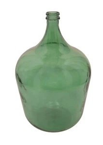 Botella de Vidrio Estilo Vintage Garrafón para Muebles Country Y País Verde Bot - Imagen 1 de 6