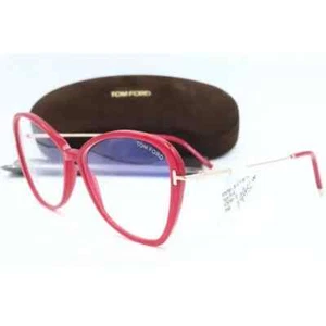 New Authentic Tom ford TF 5769-B 077 Butterfly Pink Eyeglasses Clear Lenses 56mm - Picture 1 of 7