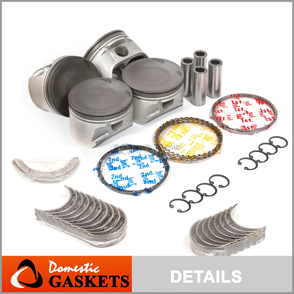 Pistons Bearings Rings Fit 00-06 Nissan Sentra 1.8L DOHC QG18DE - Image 1 of 4