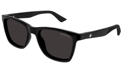 Óculos de sol Montblanc MB0399S-001 preto angular – Proteção UV premium - Imagem 1 de 4