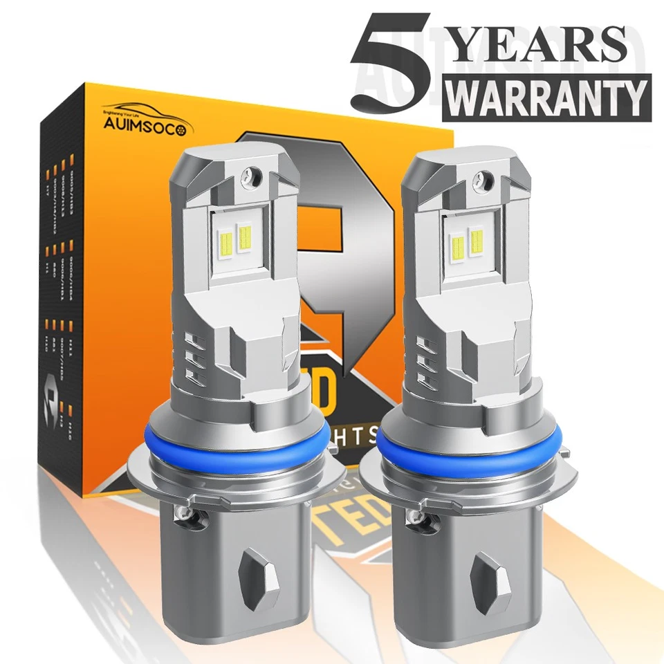 For Dodge Dakota Extended Cab Pickup 1990-1996 9004 LED Headlight High Low Bulbs - Image 1 of 4