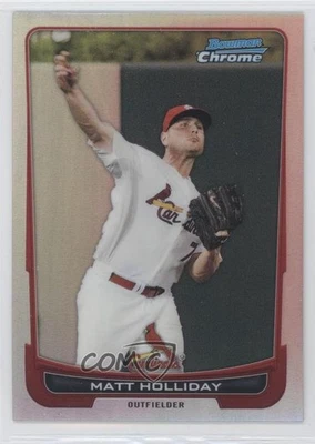 2012 Bowman Chrome Refractor Matt Holliday #109 - Image 1 of 2