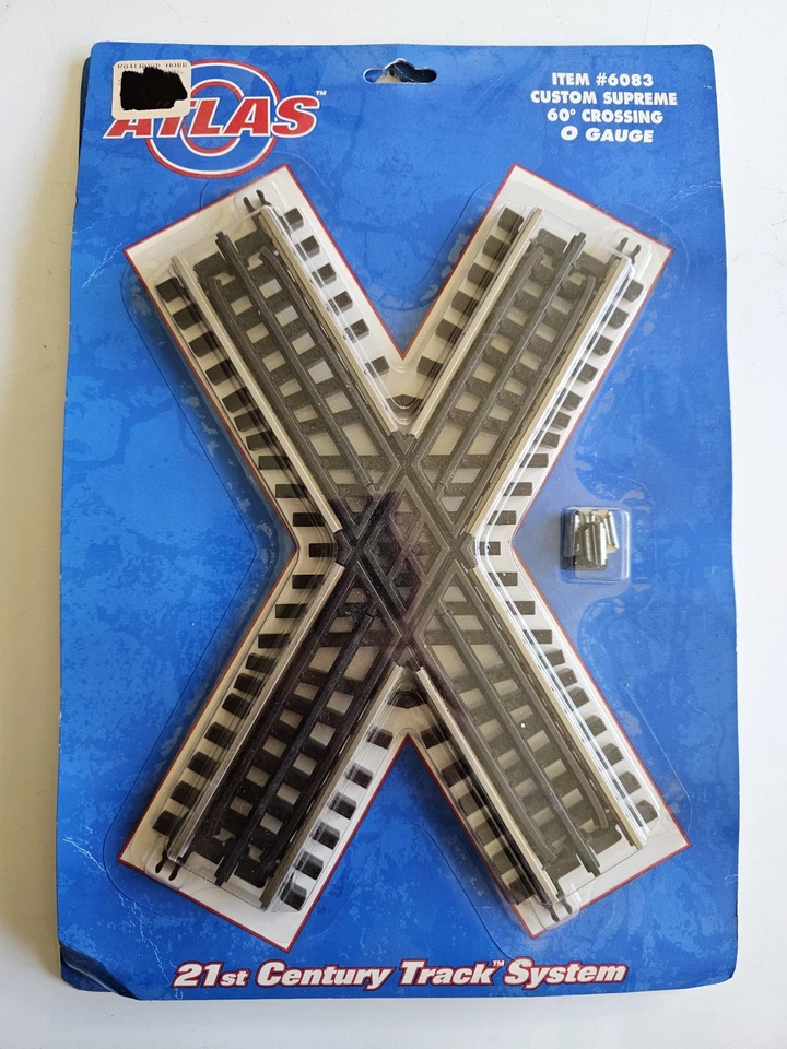 Atlas 6083 O Gauge 3-Rail Custom Supreme 60 Degree Crossing - New - Image 1 of 1